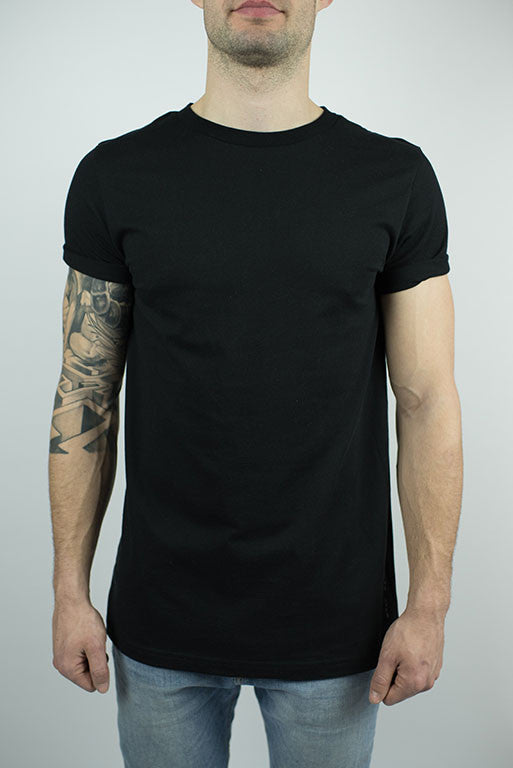 The Lakeside Rolled-cuff T-shirt in Black