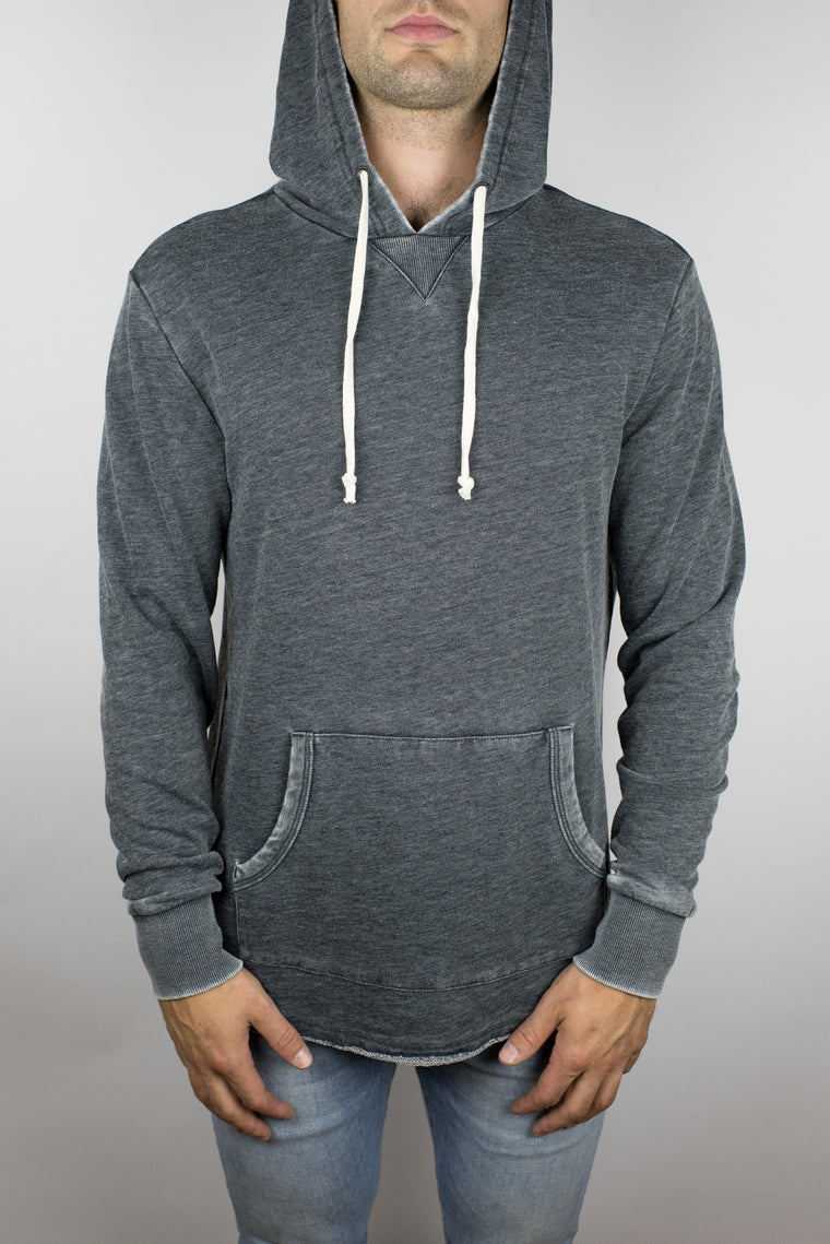 The Embers Terry Hoodie in Washed Black