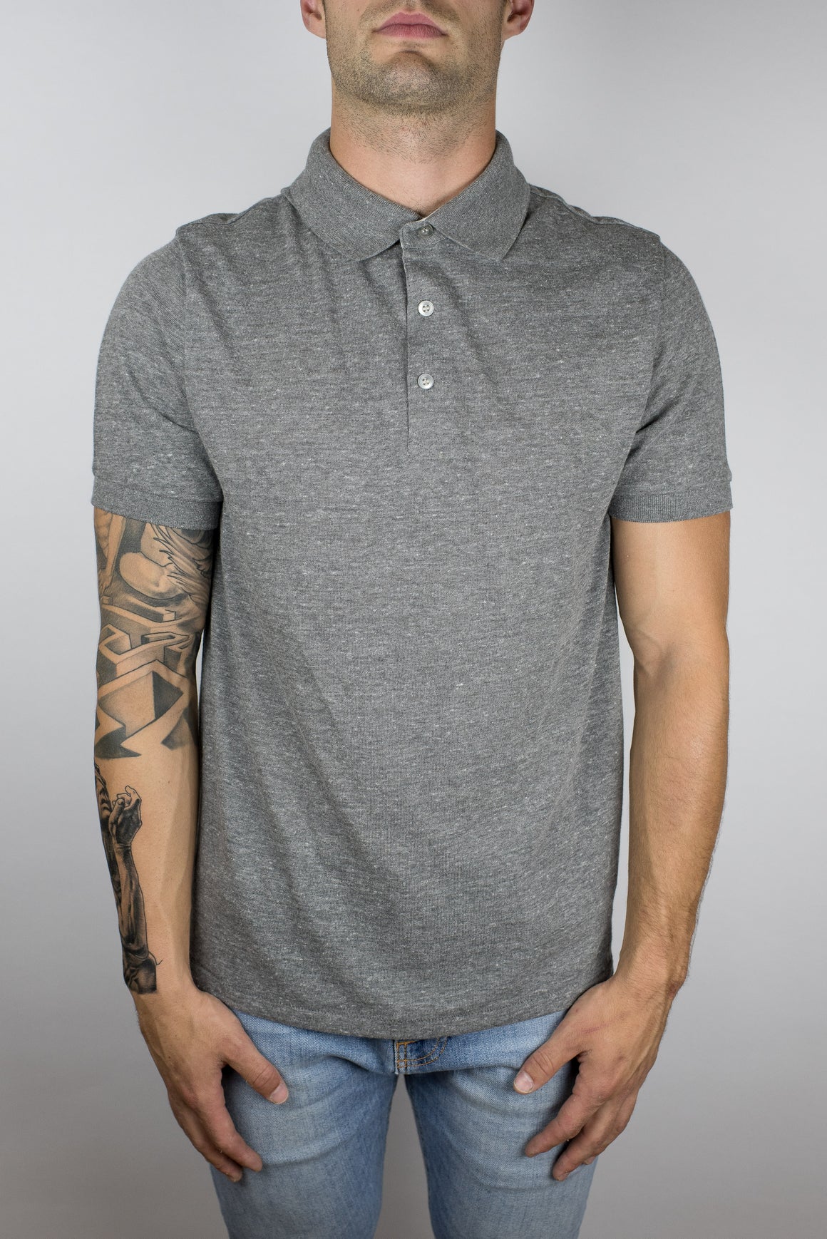 The Bonfire Polo in Light Grey