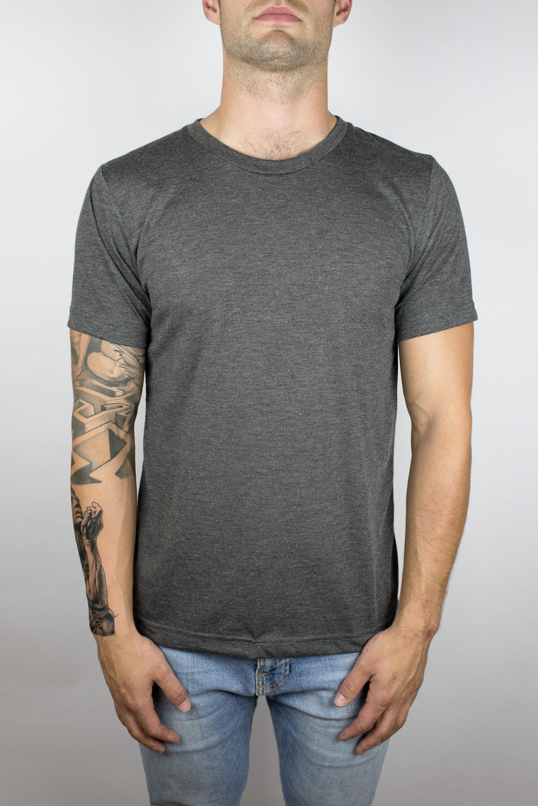 The Steady Burn Tee in Dark Grey