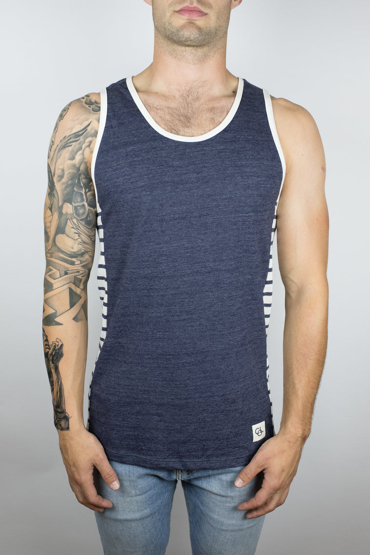 The Heatwave Jersey Tank in Navy