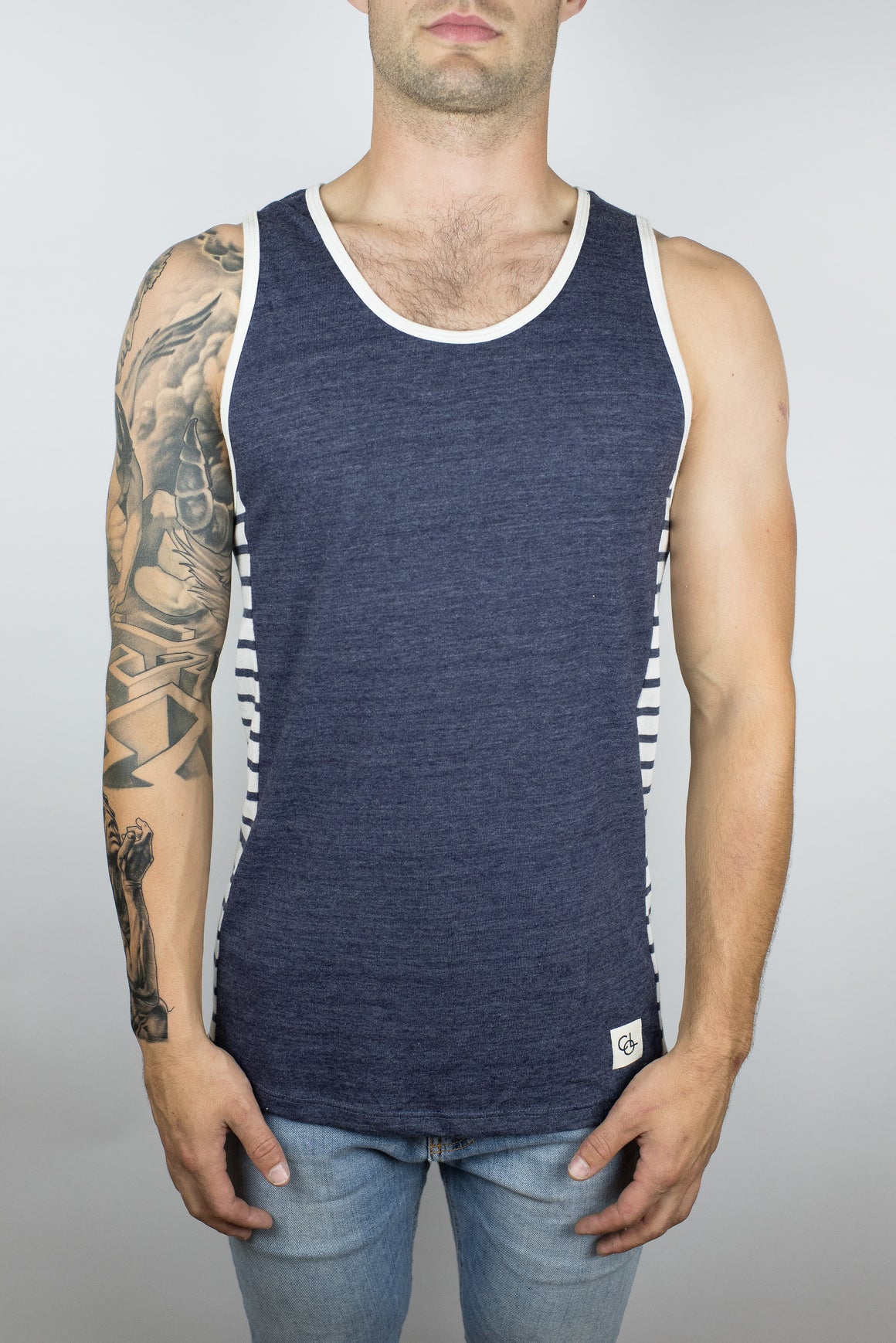 The Heatwave Jersey Tank in Navy